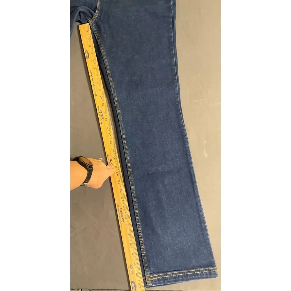 NWT Men's CAT CA 2 Dark Stone Denim Work Jeans 34X32 Stretch Flame Resistant $99